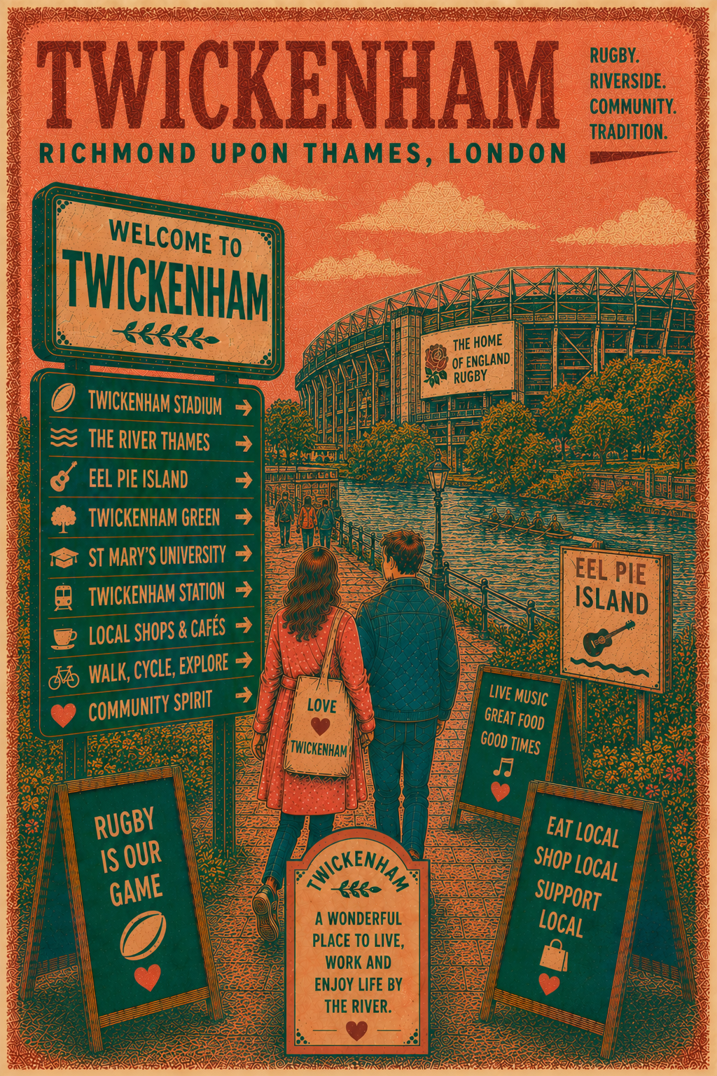Illustration of Twickenham